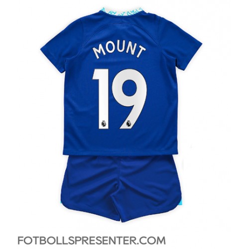 Chelsea Mason Mount #19 Hemmatröja Barn 2022-23 Kortärmad (+ korta byxor)